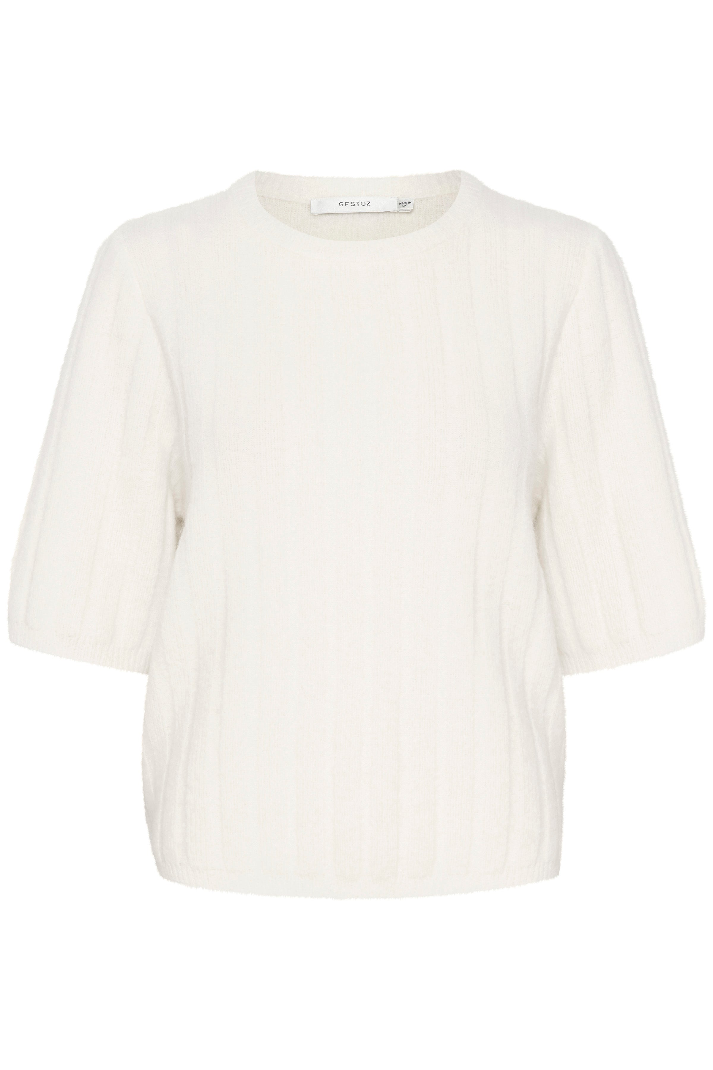 AlphaGZ kortærmet striktrøje - Ivory